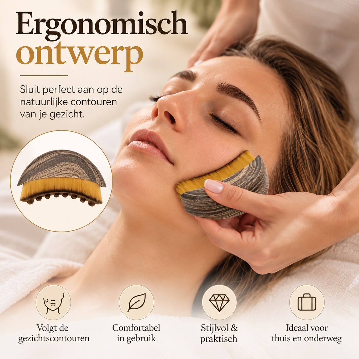 Lymora Contour Gezichtsborstel