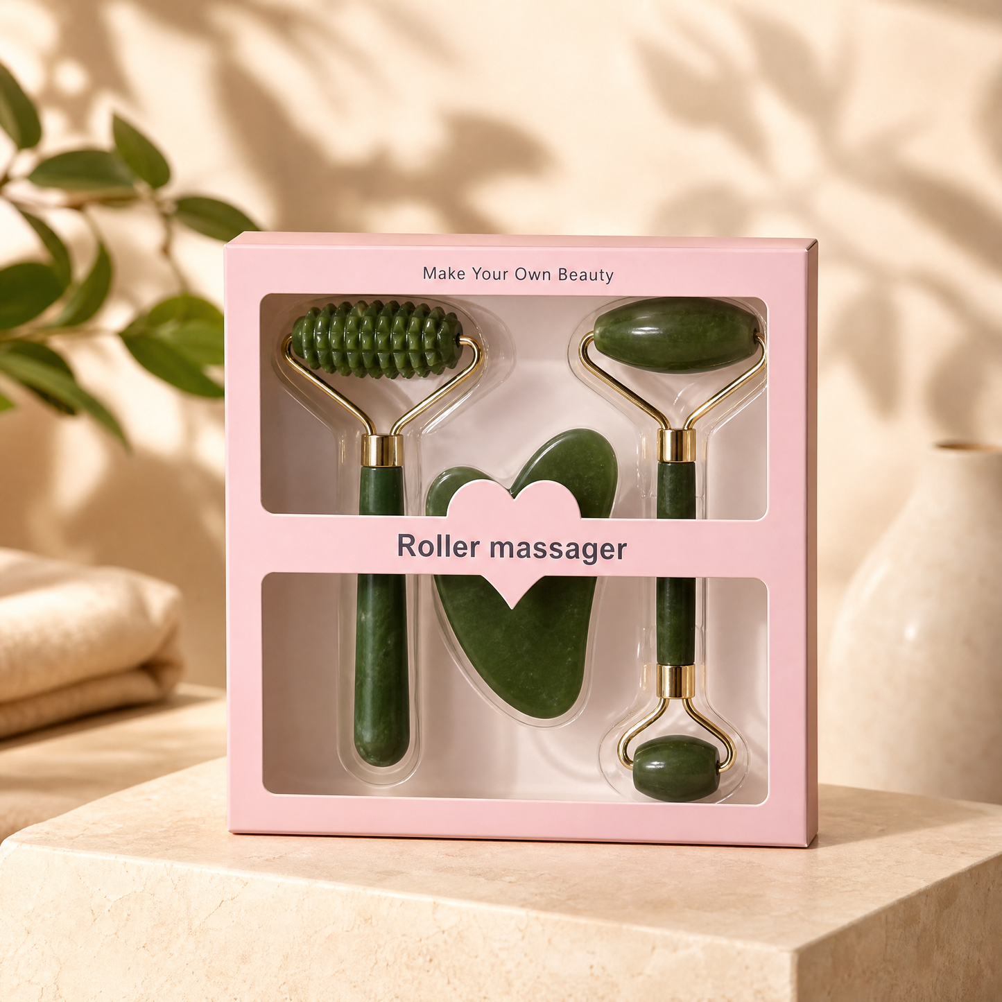 Sérénité — Gua Sha & Jade Roller Set
